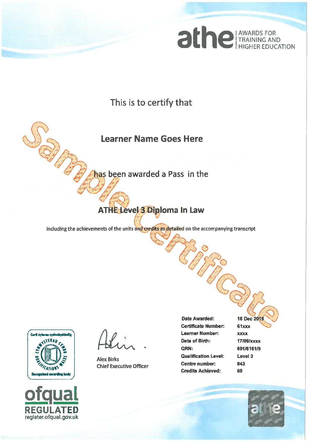 ATHE Level 3 Diploma in Applied Statistics One Education